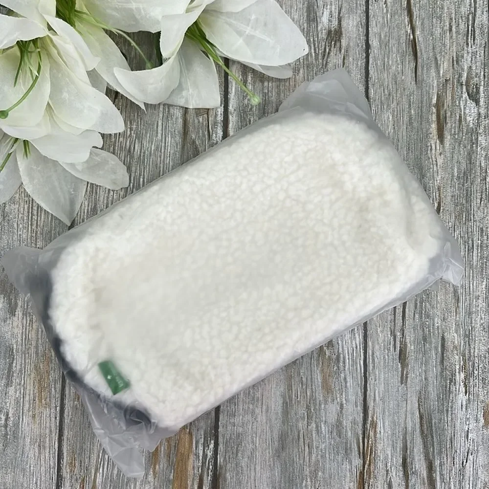 Kate Spade Sherpa Cosmetic Makeup Pouch Travel Bag Purse